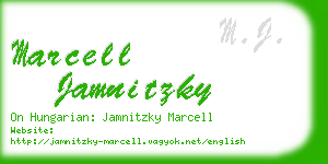 marcell jamnitzky business card